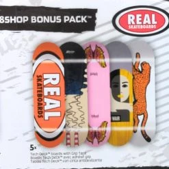 Tech Deck Real Skateboards Sk8shop Bonus Pack - 2022 Series Spin Master 5 Tech Deck Real Skateboards Sk8shop Bonus Pack - 2022 Series Spin Master