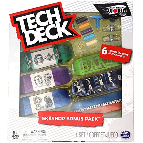 TECH DECK Tech-Deck Sk8shop Bonus Pack World Edition Limited Series (Baker) All Toys 1 TECH DECK Tech-Deck Sk8shop Bonus Pack World Edition Limited Series (Baker) All Toys