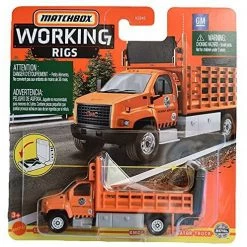 Matchbox GMC 3500 Attenuator Truck, [Orange] Working Rigs 15/16
