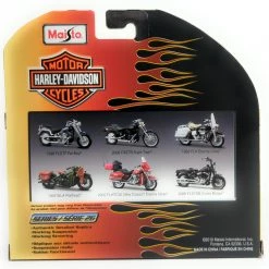 Maisto Motorcycles Harley-Davidson Series 26 Die-Cast 1968 FLH Electra Glide White Black 1:18 Scale