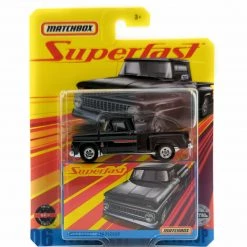 Mattel Matchbox Superfast 06 1963 Chevy C10 Pickup Black 1:64 Scale Diecast Collectible Truck