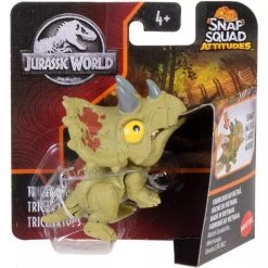 Jurassic World Snap Squad Attitudes Triceratops 2 Inch Action Figure