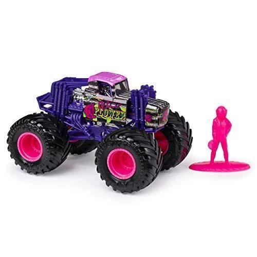 Spin Master Monster Jam Wild Flower 1:64 Scale Truck, Danger Divas Series Purple/Pink 2 Spin Master Monster Jam Wild Flower 1:64 Scale Truck, Danger Divas Series Purple/Pink