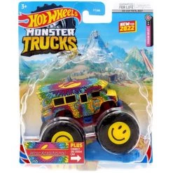 Hot Wheels Monster Trucks Psycho-Delic Wreckreational 1:64 Scale Truck Mattel