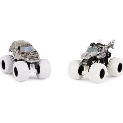 Spin Master Monster Jam Dragon Vs Yeti Black And White 1:64 Scale Truck Vehicle