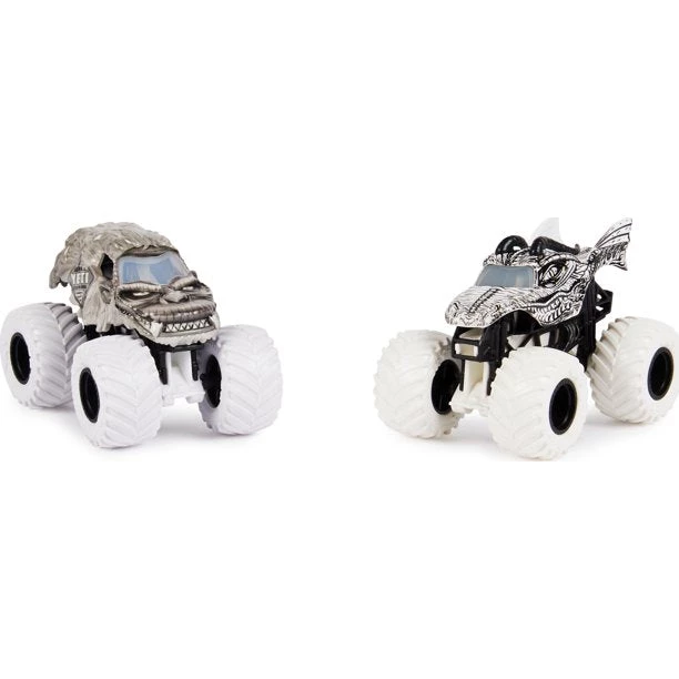 Spin Master Monster Jam Dragon Vs Yeti Black And White 1:64 Scale Truck Vehicle 2 Spin Master Monster Jam Dragon Vs Yeti Black And White 1:64 Scale Truck Vehicle