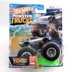 Mattel Hot Wheels Monster Trucks Back To The Future Time Machine DeLorean 1:64 Scale Vehicle