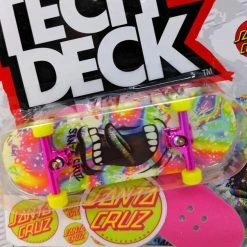 Tech Deck Neon Invasion Santa Cruz Skateboards 2021 Series Big Mouth Splatter Ultra Rare Complete Fingerboard Spin Master