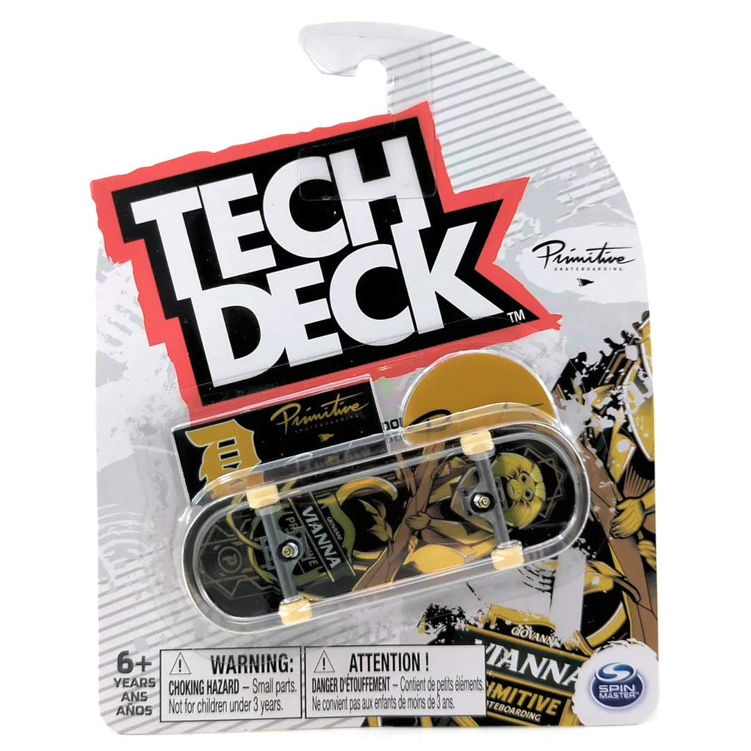 Tech Deck Primitive Skateboards Tamarin Giovanni Vianna Black And Gold Foil Complete Fingerboard Spin Master 1 Tech Deck Primitive Skateboards Tamarin Giovanni Vianna Black And Gold Foil Complete Fingerboard Spin Master