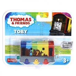 Fisher-Price Thomas & Friends Rainbow Paint Toby Metal Engine Push Along Train