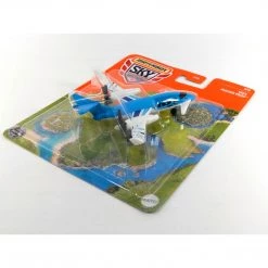 Matchbox Sky Busters MBX Pusher Prop Blue And White Airplane