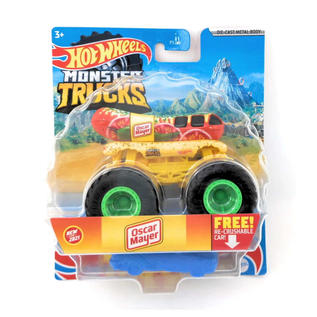 Hot Wheels Monster Trucks Oscar Mayer Wienermobile Chicago Style Mattel 1 Hot Wheels Monster Trucks Oscar Mayer Wienermobile Chicago Style Mattel