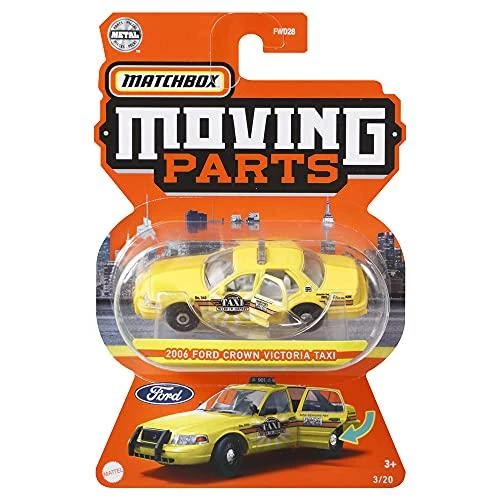 Matchbox 2006 Ford Crown Victoria Taxi (Yellow) 3/20, Moving Parts 2021 1 Matchbox 2006 Ford Crown Victoria Taxi (Yellow) 3/20, Moving Parts 2021