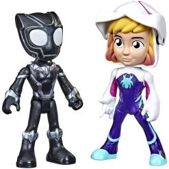 Marvel Spidey And His Amazing Friends Hero Reveal Black Panther & Ghost-Spider 2 Pack Disney Junior