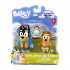 Bluey Work Bandit Dad And Bingo Action Figures & Accessory