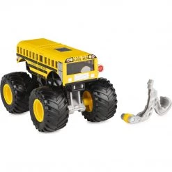 Spin Master Monster-Jam Higher Education, Wheelie Bar Truck Series 18 Arena Favorites 1:64 Scale, Yellow