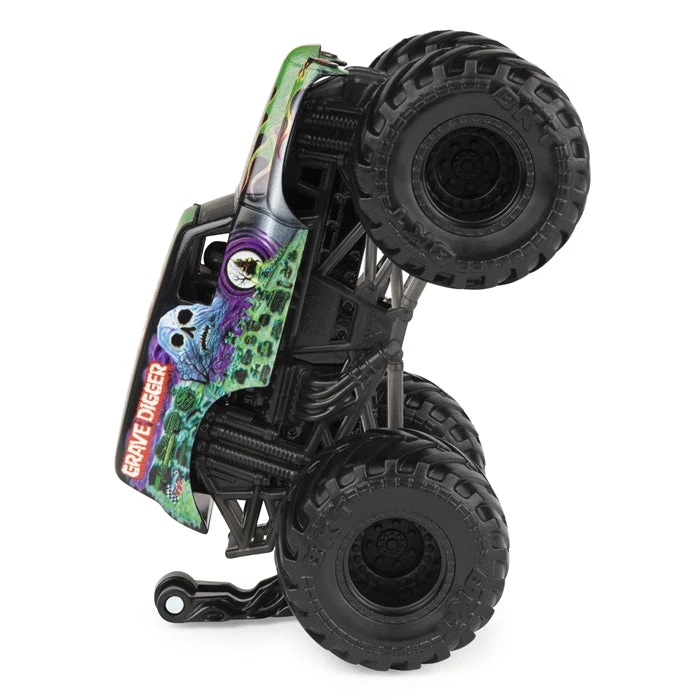 Monster Jam Grave Digger With Wheelie Bar 1:64 Scale Truck, Spectre Series 19 1 Monster Jam Grave Digger With Wheelie Bar 1:64 Scale Truck, Spectre Series 19