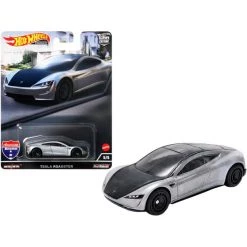 Hot Wheels Premium Tesla Roadster American Scene Car Culture 1:64 Scale Toy Vehicle