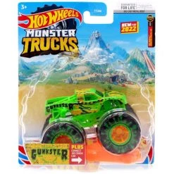 Hot Wheels Monster Trucks Gunkster With Connect & Crash Car