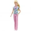 Barbie Nurse Blonde Doll (12-In/30.40-cm) With Scrubs Featuring A Medical Tool Print Top & Pink Pants, White Shoes & Stethoscopeaccessory, Great Gift For Ages 3 Years Old & Up