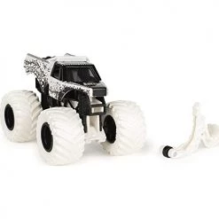 Toy Choo Choo Monster Jam 2021 Spin Master 1:64 Diecast Monster Truck With Wheelie Bar: Max Contrast Earth Shaker