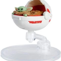 Hot Wheels Star Wars The Child Hover Pram Inspired By “The Mandalorian” With Flight Stand For Display, For Kids Of All Ages