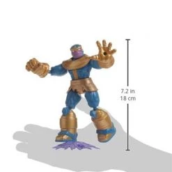 Avengers Marvel Bend And Flex Action Figure Toy, 6-Inch Flexible Thanos Figure, Includes Blast Accessory, For Kids Ages 4 And Up