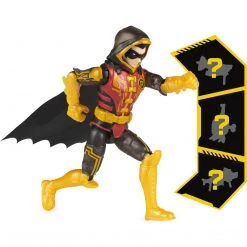 DC Comics DC Batman Bat-Tech Gold Hooded Robin 4-inch Action Figure With 3 Surprise Accessories