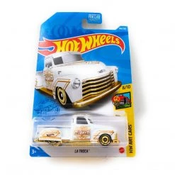 Hot Wheels La Troca HW Art Cars White & Gold 1:64 Scale Mattel