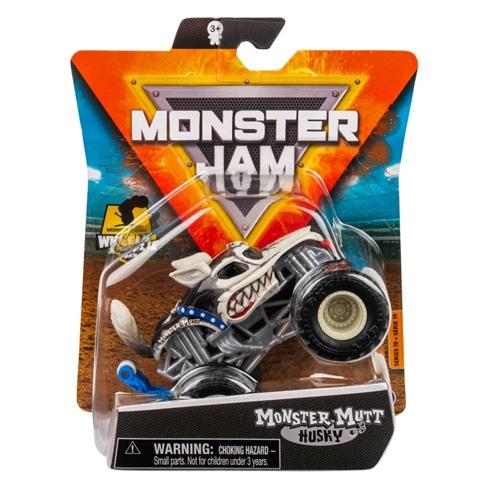 Monster Jam Monster Mutt Husky With Wheelie Bar 1:64 Scale Truck, Ruff Crowd Series 19 Spin Master 1 Monster Jam Monster Mutt Husky With Wheelie Bar 1:64 Scale Truck, Ruff Crowd Series 19 Spin Master