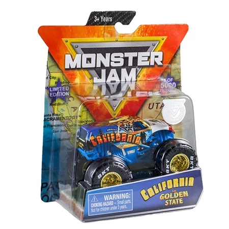 Monster Jam California State Truck Limited Edition 1 Of 5000 - 1:64 Scale Spin Master 3 Monster Jam California State Truck Limited Edition 1 Of 5000 - 1:64 Scale Spin Master