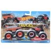 Hot Wheels Monster Trucks Demolition Doubles DragBus Vs Volkswagen Beetle 1:64 Scale Vehicles