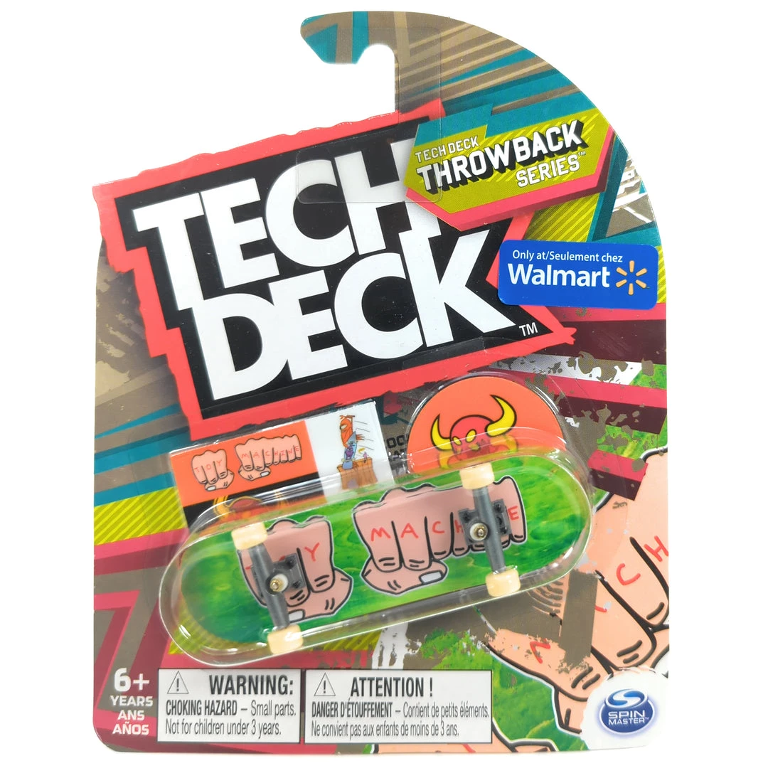 Tech Deck Throwback Series Toy Machine Skateboards Fists Green Rare Fingerboard - 2022 Walmart Exclusive Spin Master 1 Tech Deck Throwback Series Toy Machine Skateboards Fists Green Rare Fingerboard - 2022 Walmart Exclusive Spin Master