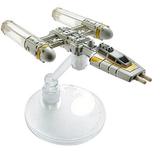 Hot Wheels Star Wars Rogue One Starship Vehicle, Y-Wing Gold Leader - Damaged Packaging 3 Hot Wheels Star Wars Rogue One Starship Vehicle, Y-Wing Gold Leader - Damaged Packaging
