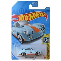 DieCast Hot Wheels Porsche 356 Outlaw, Speed Graphics 7/10 [Blue] 171/250 Mattel