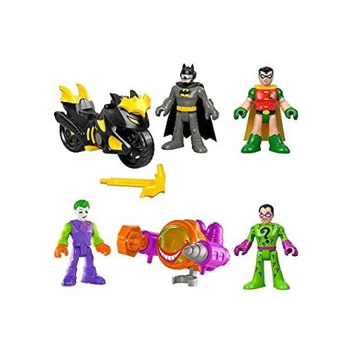 Imaginext DC Super Friends Dueling Duos Gift Set - Batman, Robin, Joker, Riddler, Batcycle & Joker Vehicle DC Comics 1 Imaginext DC Super Friends Dueling Duos Gift Set - Batman, Robin, Joker, Riddler, Batcycle & Joker Vehicle DC Comics