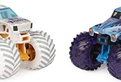 Monster Jam 2021 Spin Master 1:64 Diecast Exclusive Gears And Galaxies Blue Thunder Vs Grave Digger