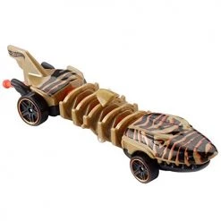 Mattel Hot Wheels Mutant Machines ~ Street Shark ~ Gold And Black ~ BBY91 ~ Unique Slithering Action Car