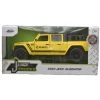 Toy Choo Choo Jada Just Trucks 2020 Jeeps Gladiator - Yellow 1:32 Scale Die Cast