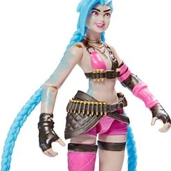 Toy Choo Choo All Toys League Of Legends, Official 4-Inch Jinx Collectible Figure With Premium Details And 2 Accessories, The Champion Collection, Collector Grade, Ages 12 And Up
