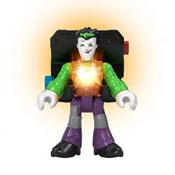 Fisher-Price Imaginext DC Super Friends Bat-Tech Multi-Pack, Set Of 5 Poseable Figures With Clear Light-up Chests For Kids Ages 3 To 8 Years DC Comics