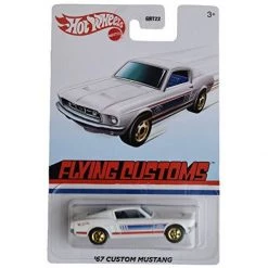 DieCast Hot Wheels '67 Custom Mustang, Flying Customs - White