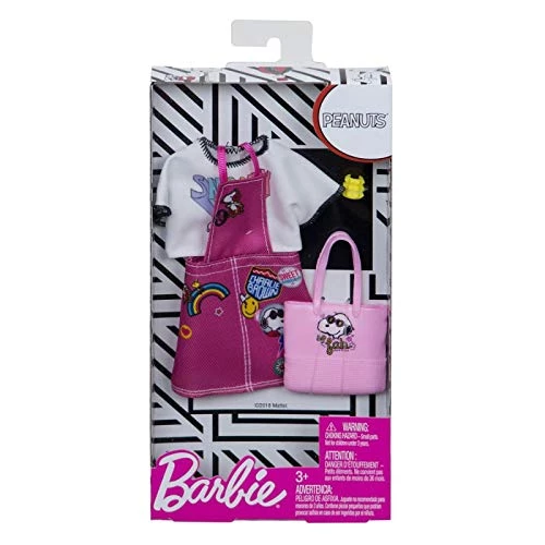Barbie Fashion Pack Peanuts Snoopy Jumper Dress Shirt And Bag 2 Barbie Fashion Pack Peanuts Snoopy Jumper Dress Shirt And Bag