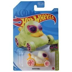 DieCast Hot Wheels [Duck N' Roll], Glow Racers 5/5 [White] Mattel