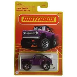 Matchbox 1972 Ford Bronco 4x4, Purple 5/24 Mattel