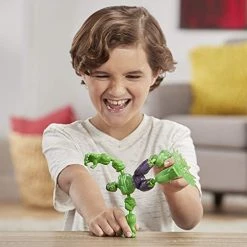 Avengers Marvel Bend And Flex Action Figure Toy, 6-Inch Flexible Hulk Figure, Includes Blast Accessory, For Kids Ages 4 And Up
