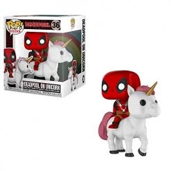 Funko Pop! Marvel Collectores Crops - Deadpool On Unicorn - Pop! Rides #36