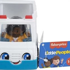 Fisher-Price Little People Ambulance, Push-along Vehicle With EMT Figure For Toddlers And Preschool Kids Ages 1 To 5 Years