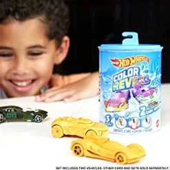 Mattel Hot Wheels Color Reveal 2 Pack Of 1:64 Scale Vehicles With Surprise Reveal & Repeat Color-Change; Transform Deco With Hot & Cold Water, Surprise Mystery Box, Gift For Kids 3 Years Old & Up