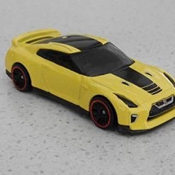 DieCast Hot Wheels ['17 Nissan GT R], Then And Now 2/10 Ship In Kar Keeper [Yellow] Mattel